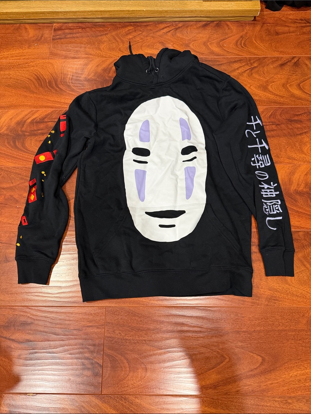 Her Universe Black No-Face Crewneck Sweatshirt with Purple Accents